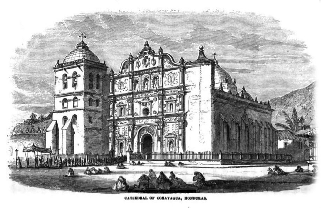 Imponente catedral de Comayagua, Honduras.