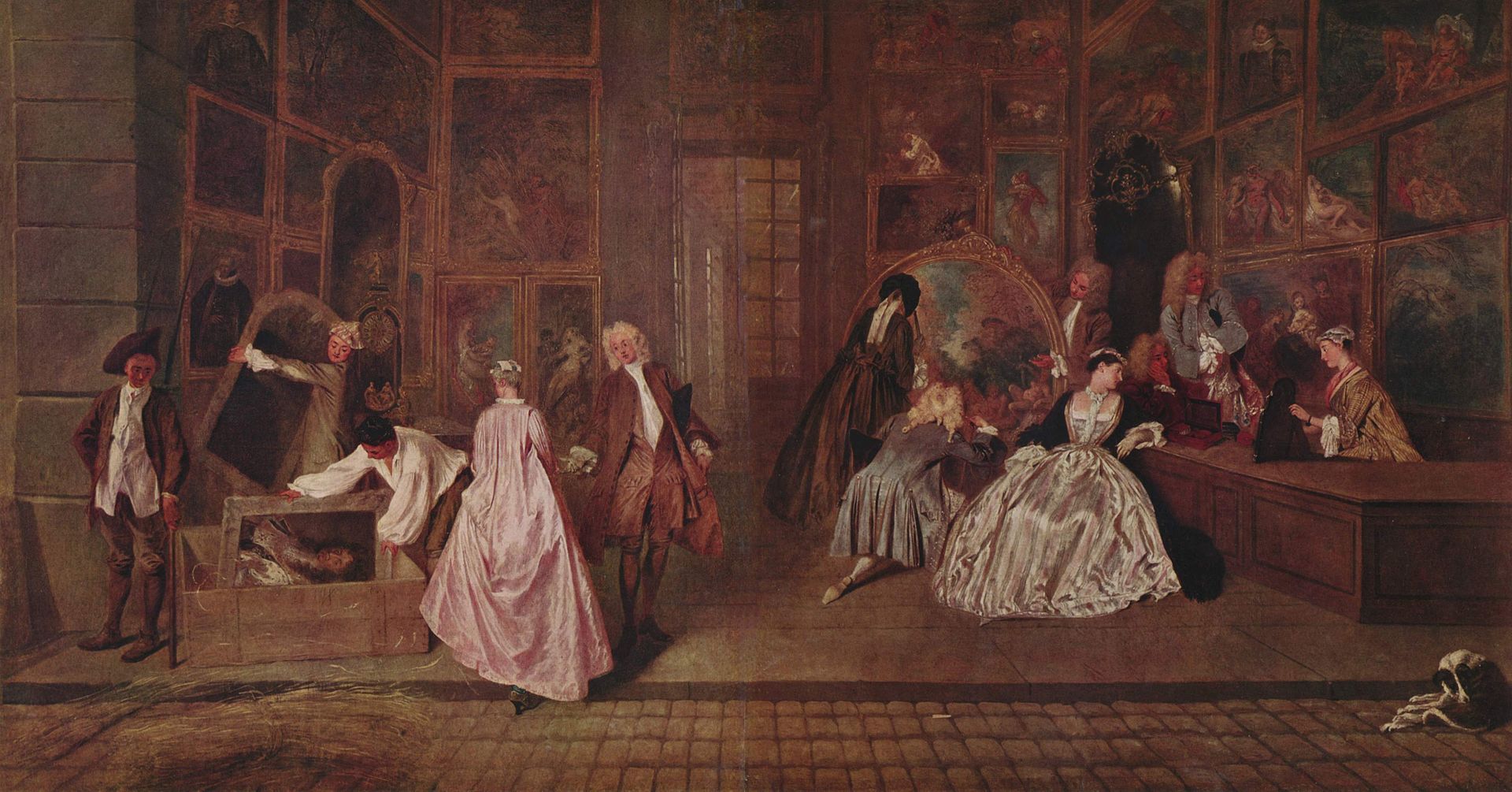 La muestra de Gersaint, Watteau
